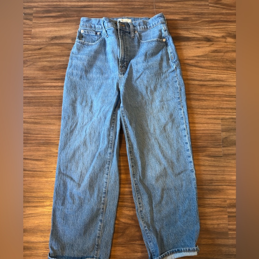 Women’s Madewell Perfect Vintage Wide-Leg Crop Jeans Size 28
